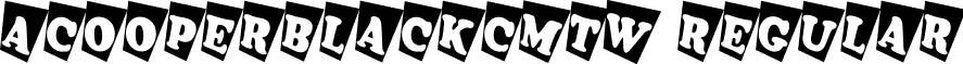 aCooperBlackCmTw Regular font - a_CooperBlackCmTw Regular.ttf