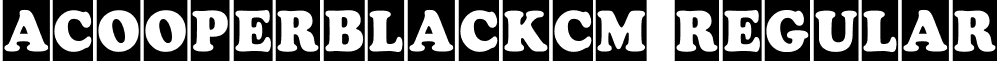 aCooperBlackCm Regular font - a_CooperBlackCm Regular.ttf