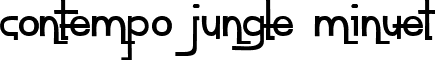 contempo jungle minuet font - contempo jungle minuet.ttf