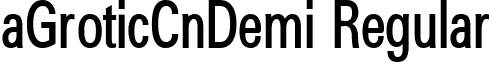 aGroticCnDemi Regular font - a_GroticCnDemi Regular.ttf