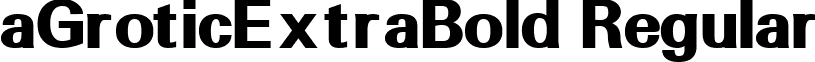aGroticExtraBold Regular font - a_GroticExtraBold Regular.ttf