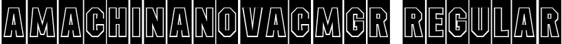 aMachinaNovaCmGr Regular font - a_MachinaNovaCmGr Regular.ttf