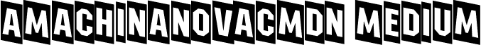 aMachinaNovaCmDn Medium font - a_MachinaNovaCmDn Medium.ttf