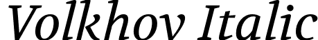 Volkhov Italic font - Volkhov-Italic-OTF2.otf