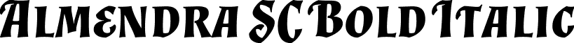 Almendra SC Bold Italic font - Almendra SC Bold Italic.ttf