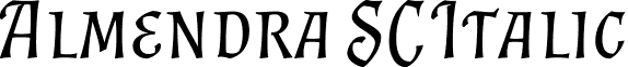 Almendra SC Italic font - Almendra SC Italic.ttf