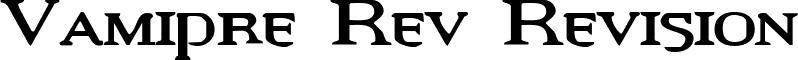 Vamipre Rev Revision font - Vrev.TTF