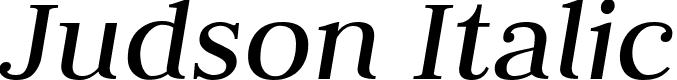 Judson Italic font - Judson-Italic.ttf