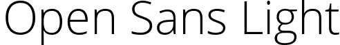 Open Sans Light font - Open Sans Light.ttf