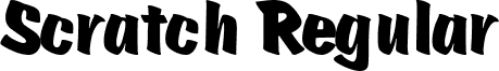 Scratch Regular font - Scratch_.ttf