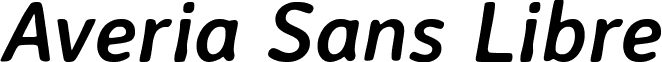 Averia Sans Libre font - Averia Sans Libre Bold Italic.ttf