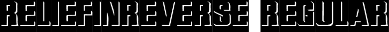 ReliefInReverse Regular font - reir____.ttf