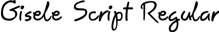 Gisele Script Regular font - gisele.ttf