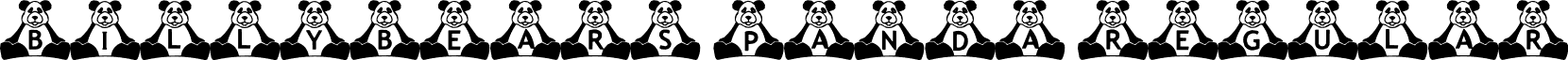 BillyBears Panda Regular font - BillybeaPand.TTF