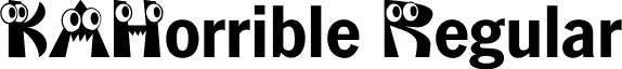 KAHorrible Regular font - KAHORBLE.TTF