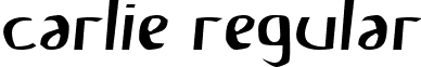 Carlie Regular font - Carlie Regular.ttf