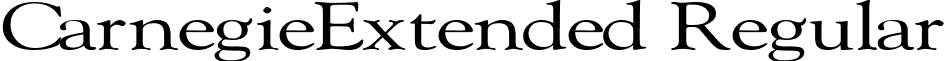 CarnegieExtended Regular font - CarnegieExtended Regular.ttf