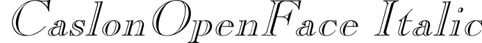 CaslonOpenFace Italic font - CaslonOpenFace Italic.ttf