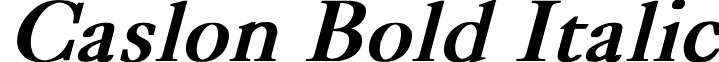 Caslon Bold Italic font - Caslon Bold Italic.ttf