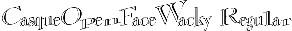 CasqueOpenFaceWacky Regular font - CasqueOpenFaceWacky Regular.ttf