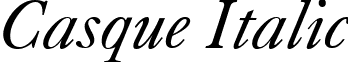 Casque Italic font - Casque Italic.ttf