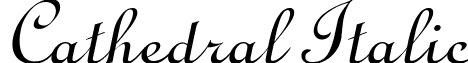 Cathedral Italic font - Cathedral Italic.ttf