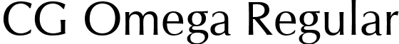 CG Omega Regular font - CGOR45W.TTF