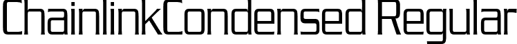 ChainlinkCondensed Regular font - ChainlinkCondensed Regular.ttf