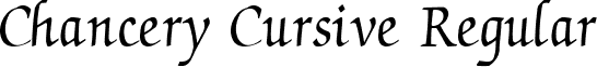 Chancery Cursive Regular font - Chancery Cursive Regular.ttf