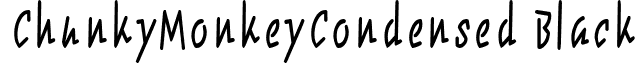 ChunkyMonkeyCondensed Black font - ChunkyMonkeyCondensed Black.ttf