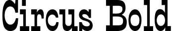 Circus Bold font - Circus Bold.ttf