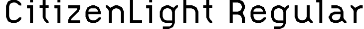 CitizenLight Regular font - CitizenLight Regular.ttf