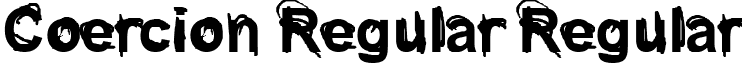 Coercion Regular Regular font - Coercion Regular Regular.ttf