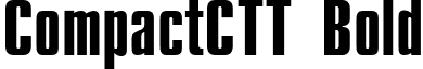 CompactCTT Bold font - CompactCTT Bold.ttf