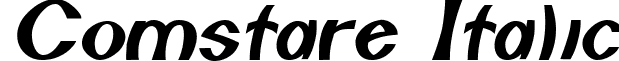 Comstare Italic font - Comstare Italic.ttf