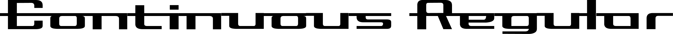 Continuous Regular font - Continuous Regular.ttf