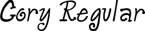 Cory Regular font - Cory Regular.ttf