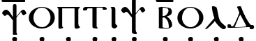 Coptic Bold font - Coptic Bold.ttf