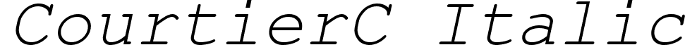 CourtierC Italic font - CourtierC Italic.ttf
