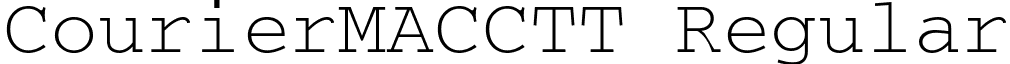 CourierMACCTT Regular font - CourierMACCTT Regular.ttf