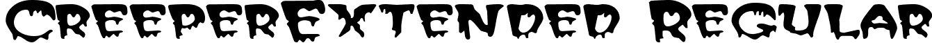 CreeperExtended Regular font - CreeperExtended Regular.ttf