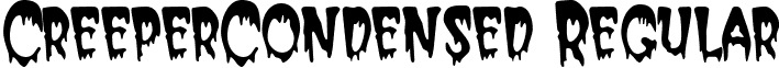 CreeperCondensed Regular font - CreeperCondensed Regular.ttf