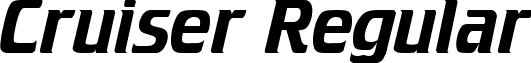 Cruiser Regular font - Cruiser Regular.ttf