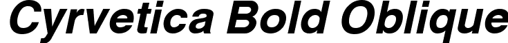Cyrvetica Bold Oblique font - Cyrvetica Bold Oblique.ttf