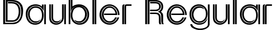 Daubler Regular font - Daubler Regular.ttf