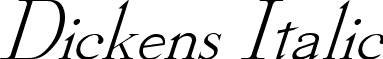 Dickens Italic font - Dickens Italic.ttf
