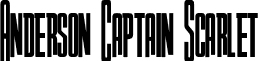 Anderson Captain Scarlet font - Anderson_Captain_Scarlet.ttf