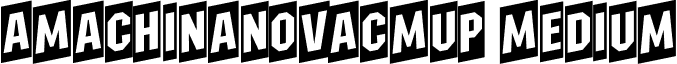 aMachinaNovaCmUp Medium font - a_MachinaNovaCmUp Medium.ttf