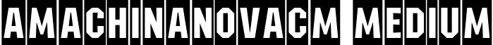 aMachinaNovaCm Medium font - a_MachinaNovaCm Medium.ttf