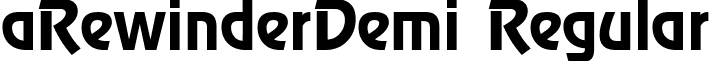 aRewinderDemi Regular font - a_RewinderDemi Regular.ttf